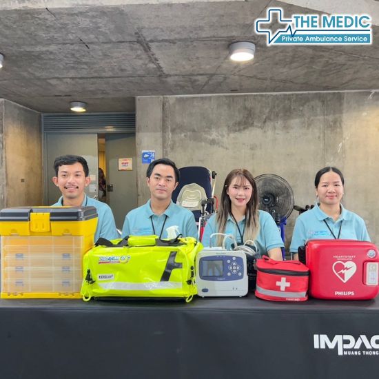 หน่วยปฐมพยาบาล รถพยาบาล standby